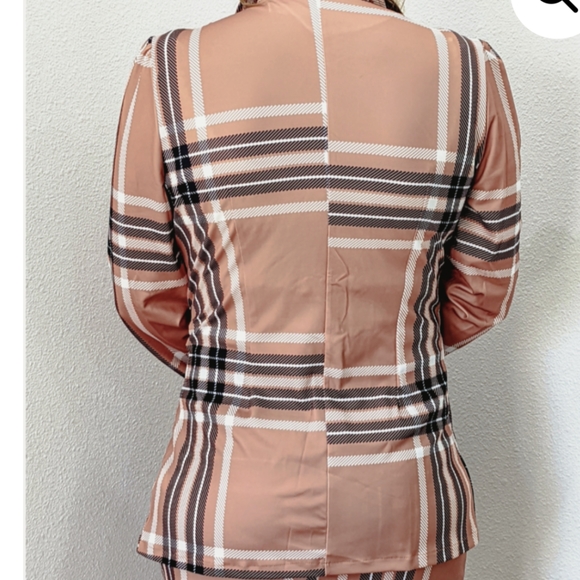 NWT WINTER STREET FASHION BUSINESS CHIC PLAID TWO PIECE SKIRT SET S:SMALL-LARGE - Picture 9 of 9